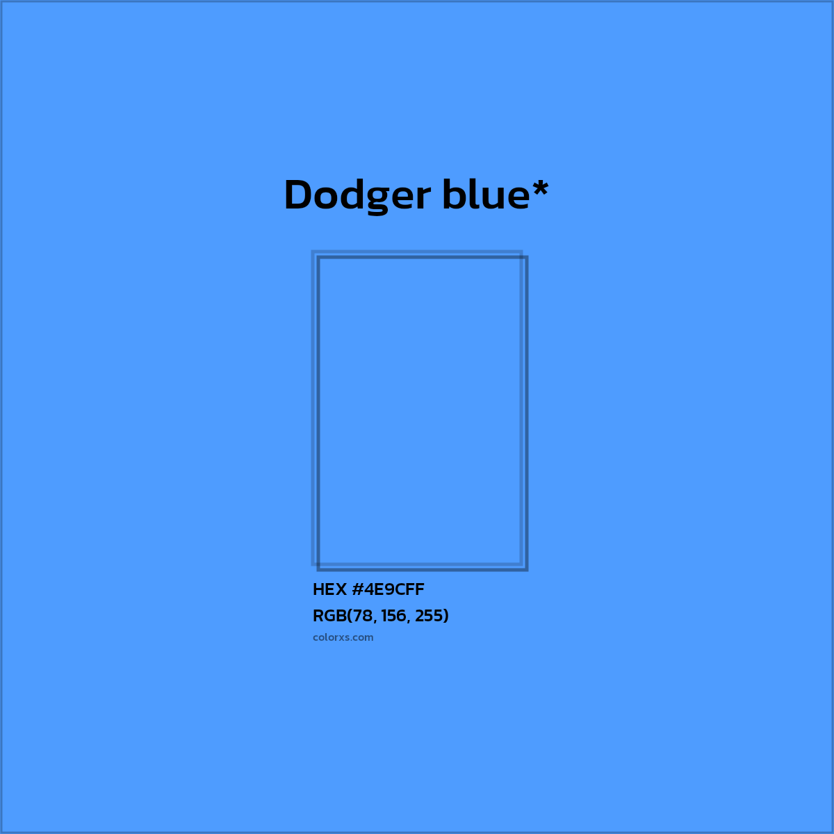HEX #4E9CFF Color Name, Color Code, Palettes, Similar Paints, Images
