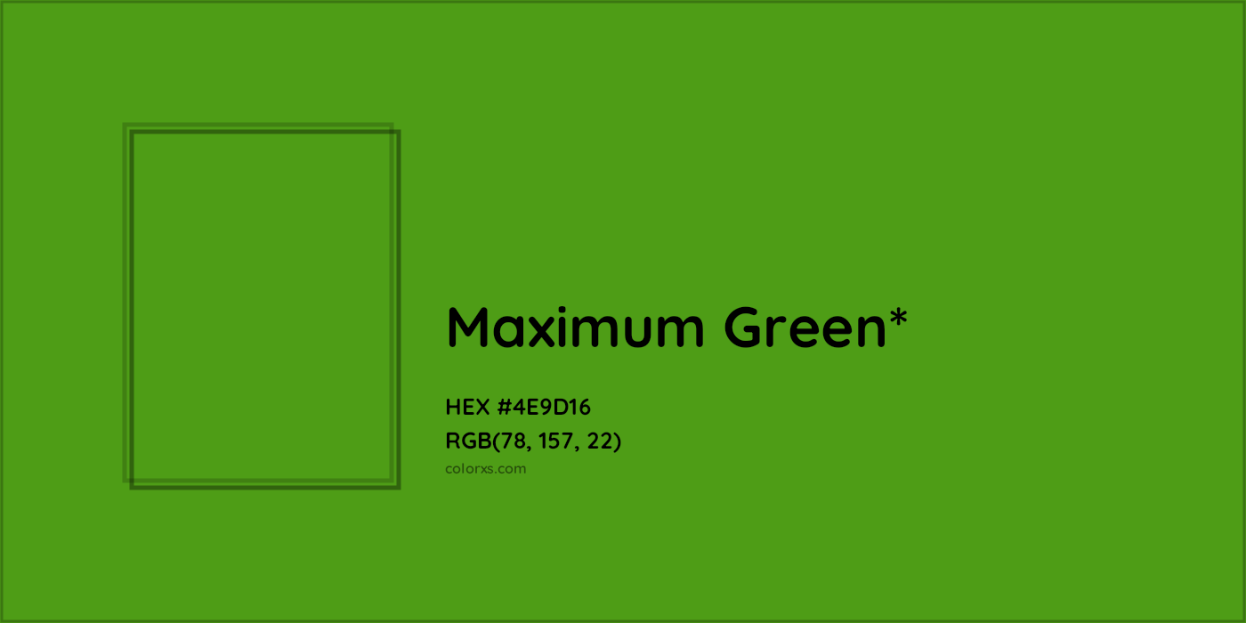 HEX #4E9D16 Color Name, Color Code, Palettes, Similar Paints, Images