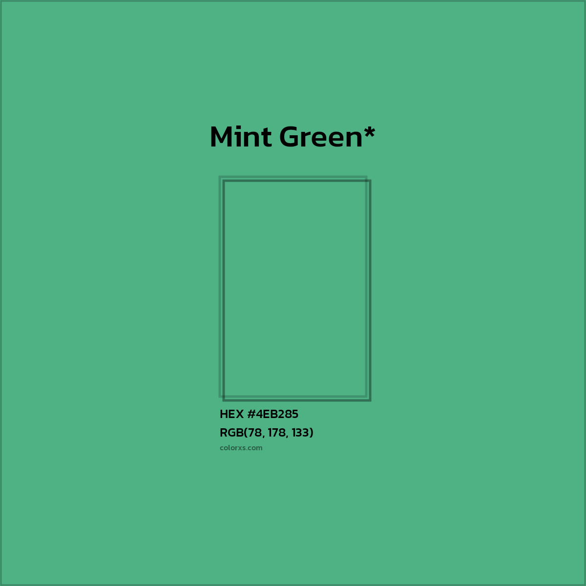 HEX #4EB285 Color Name, Color Code, Palettes, Similar Paints, Images