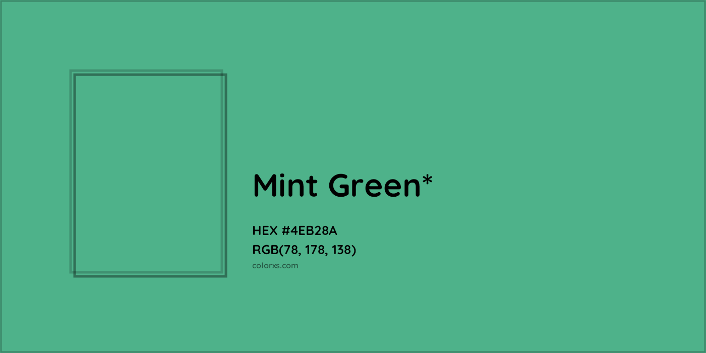 HEX #4EB28A Color Name, Color Code, Palettes, Similar Paints, Images