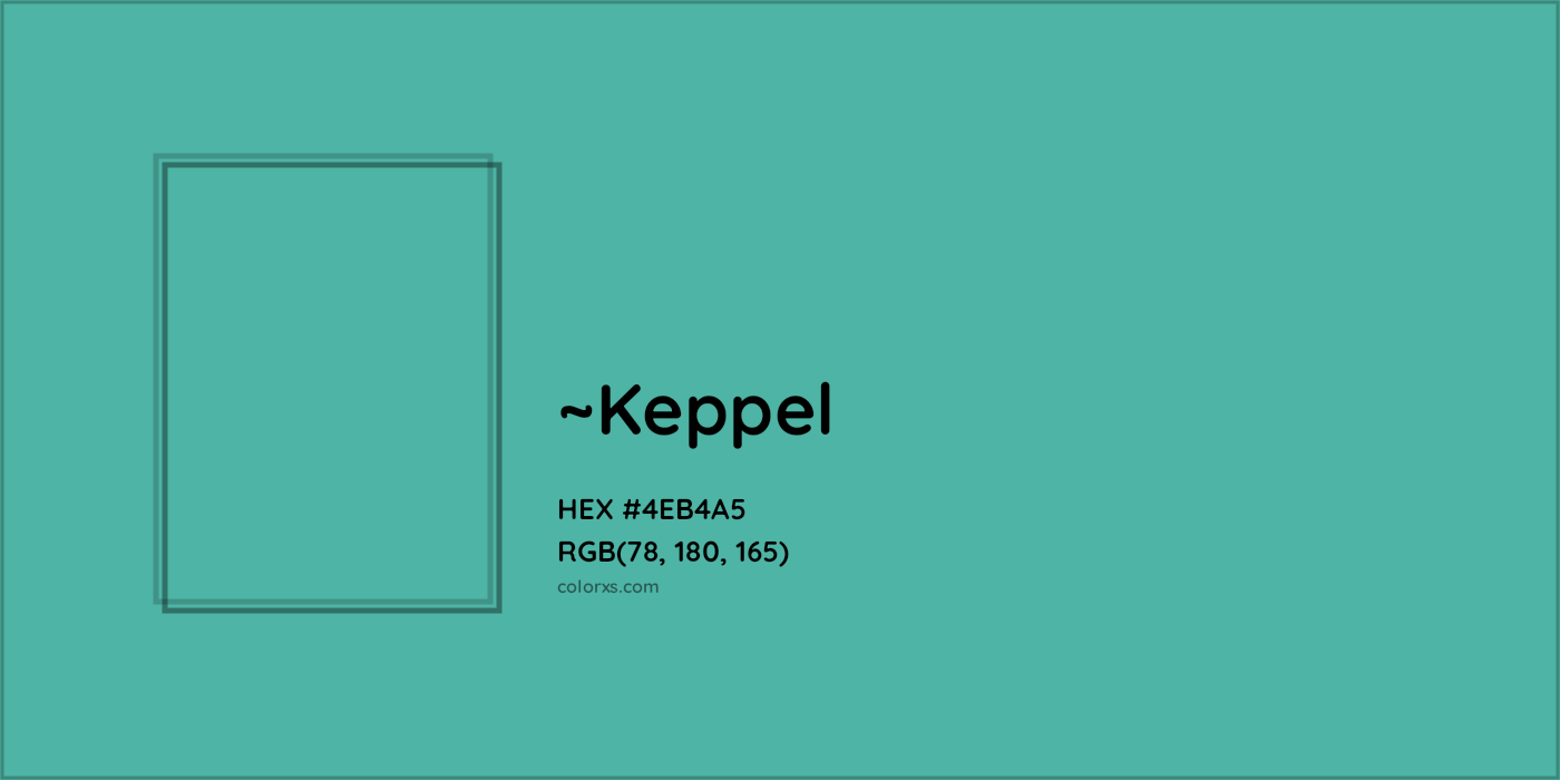 HEX #4EB4A5 Color Name, Color Code, Palettes, Similar Paints, Images