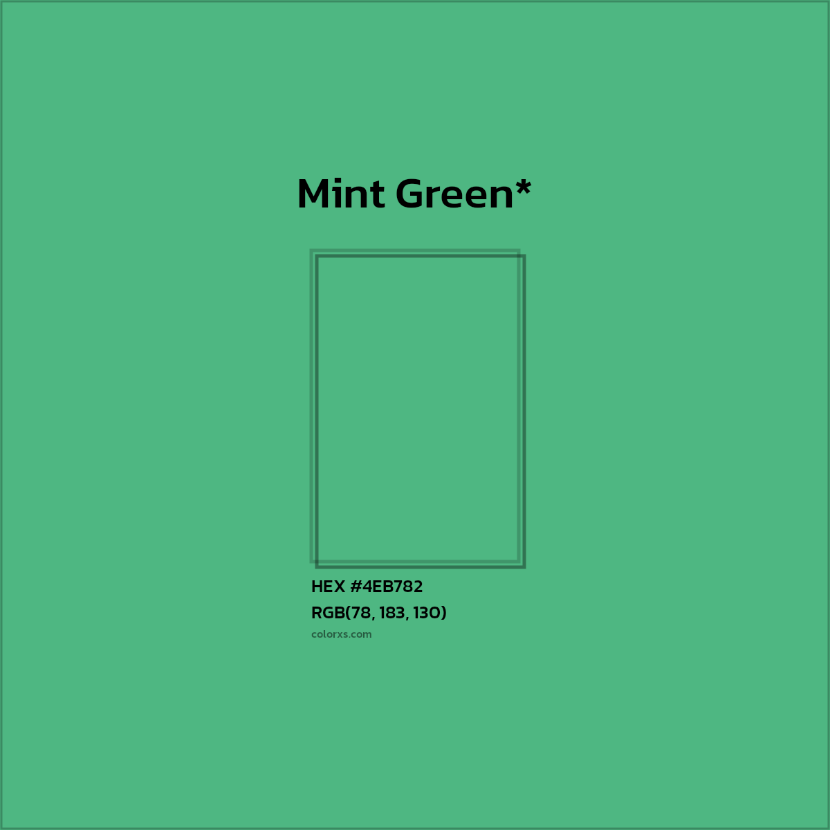 HEX #4EB782 Color Name, Color Code, Palettes, Similar Paints, Images