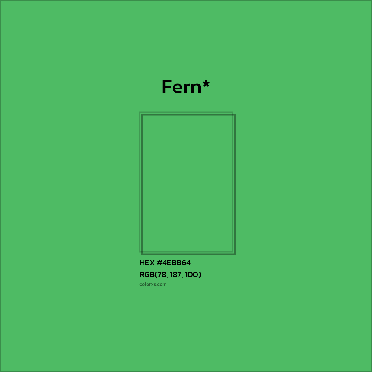 HEX #4EBB64 Color Name, Color Code, Palettes, Similar Paints, Images
