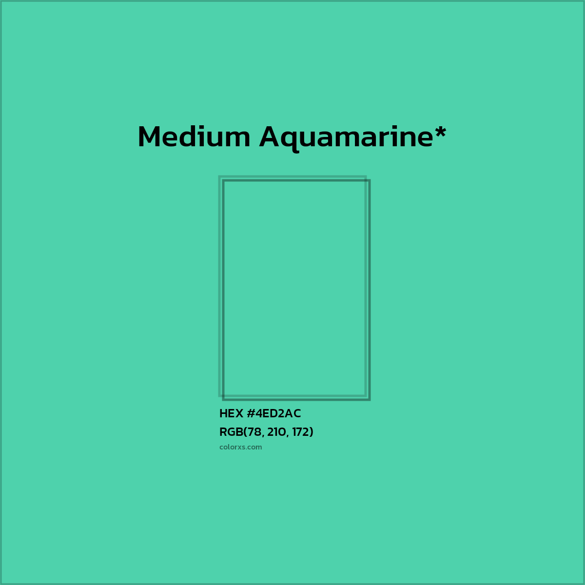 HEX #4ED2AC Color Name, Color Code, Palettes, Similar Paints, Images