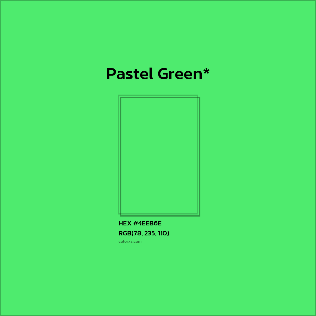 HEX #4EEB6E Color Name, Color Code, Palettes, Similar Paints, Images