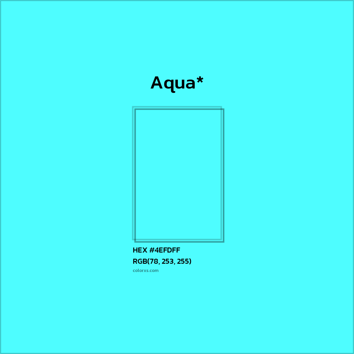 HEX #4EFDFF Color Name, Color Code, Palettes, Similar Paints, Images