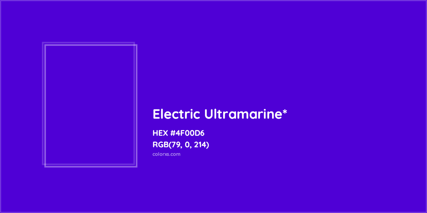 HEX #4F00D6 Color Name, Color Code, Palettes, Similar Paints, Images