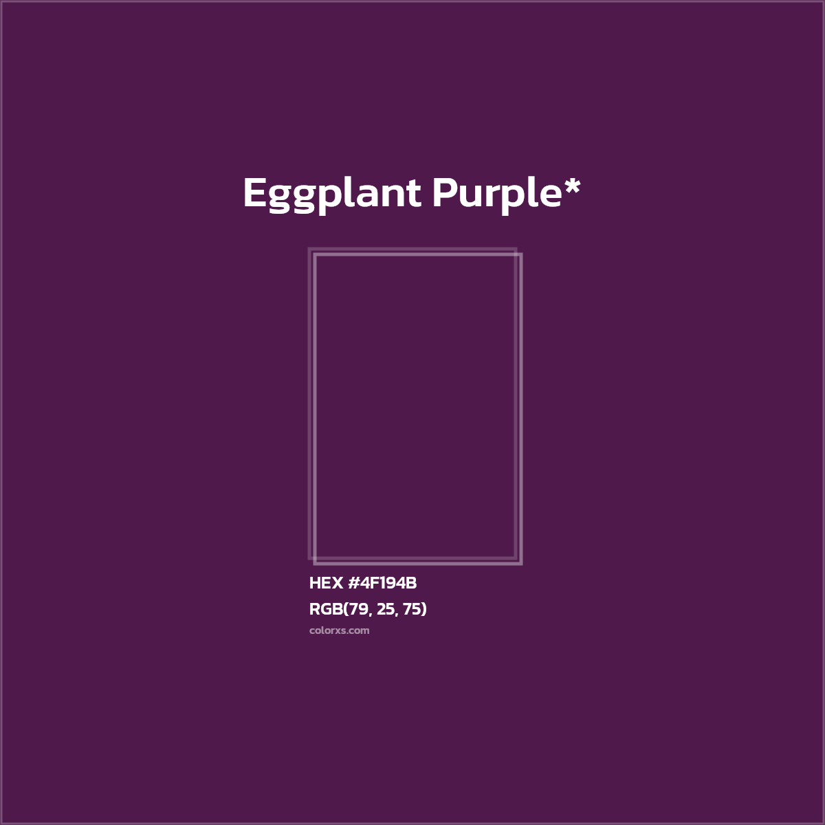 HEX #4F194B Color Name, Color Code, Palettes, Similar Paints, Images