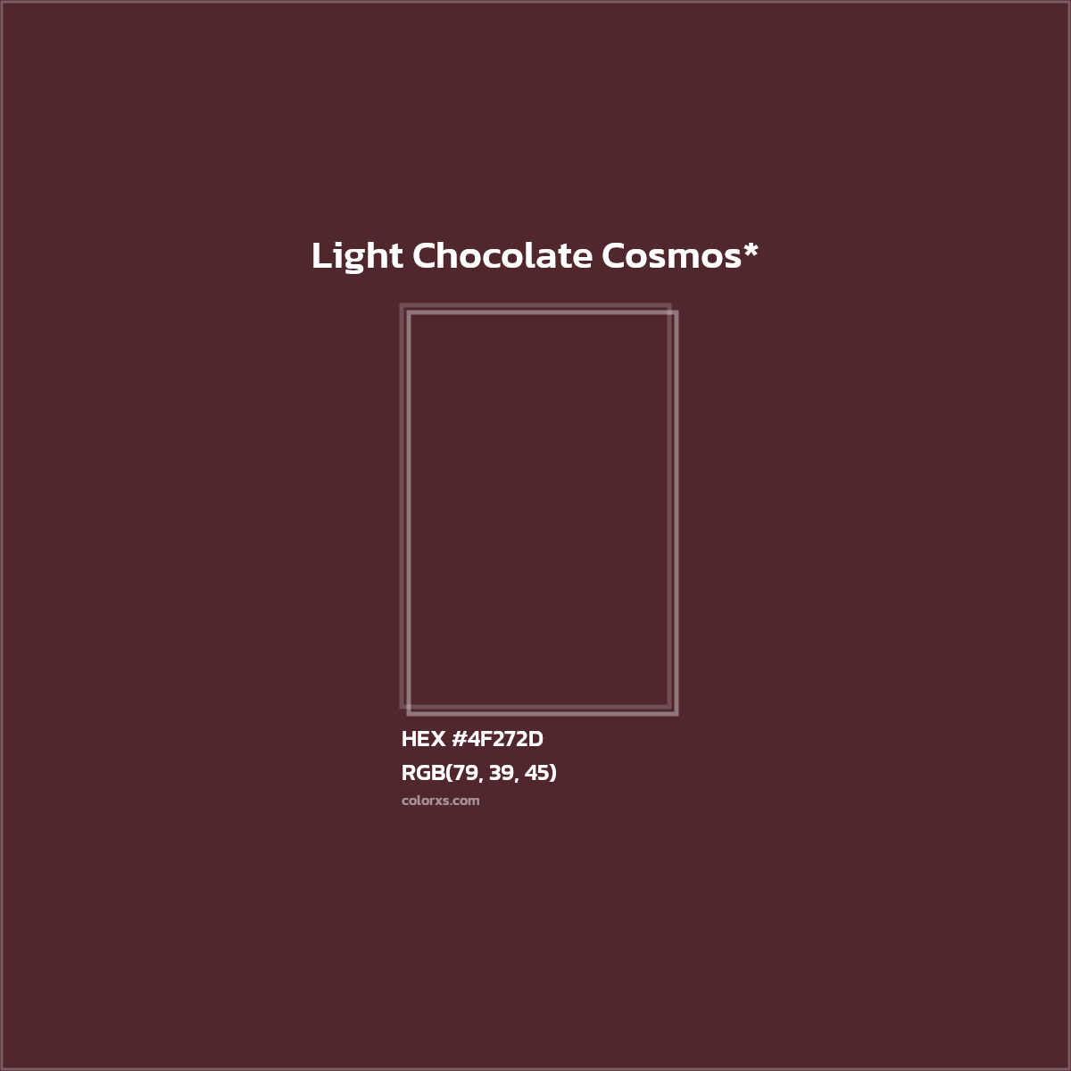 HEX #4F272D Color Name, Color Code, Palettes, Similar Paints, Images