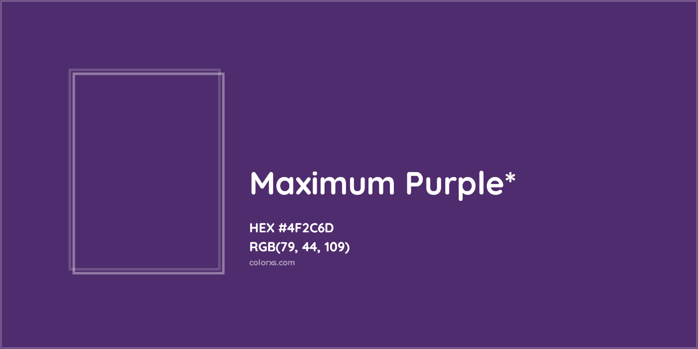 HEX #4F2C6D Color Name, Color Code, Palettes, Similar Paints, Images