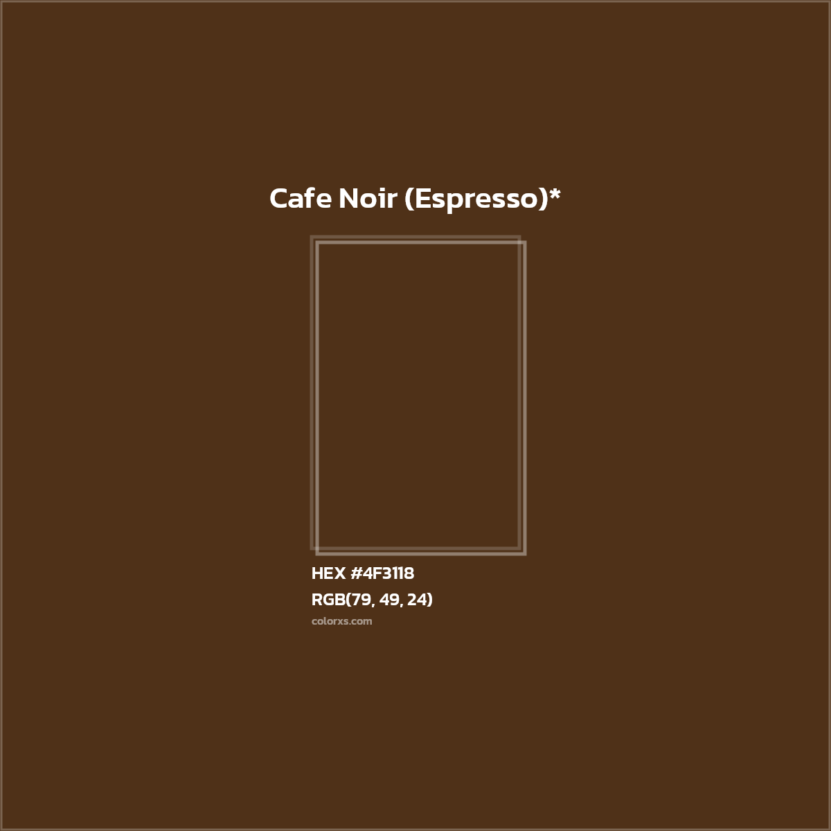 HEX #4F3118 Color Name, Color Code, Palettes, Similar Paints, Images