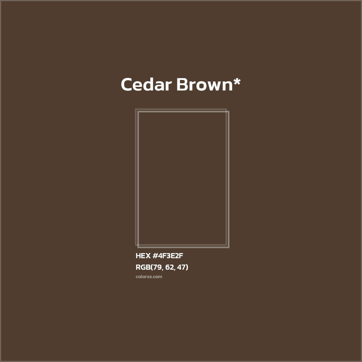 HEX #4F3E2F Color Name, Color Code, Palettes, Similar Paints, Images