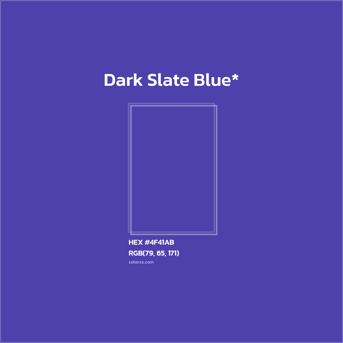 HEX #4F41AB Color Name, Color Code, Palettes, Similar Paints, Images