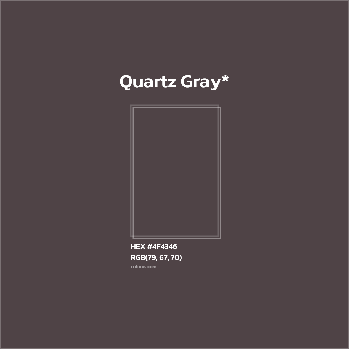 HEX #4F4346 Color Name, Color Code, Palettes, Similar Paints, Images