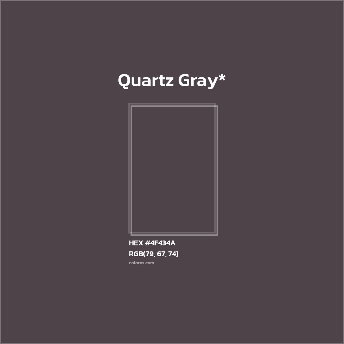 HEX #4F434A Color Name, Color Code, Palettes, Similar Paints, Images