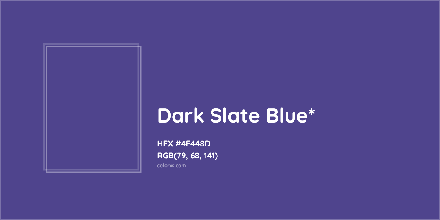 HEX #4F448D Color Name, Color Code, Palettes, Similar Paints, Images