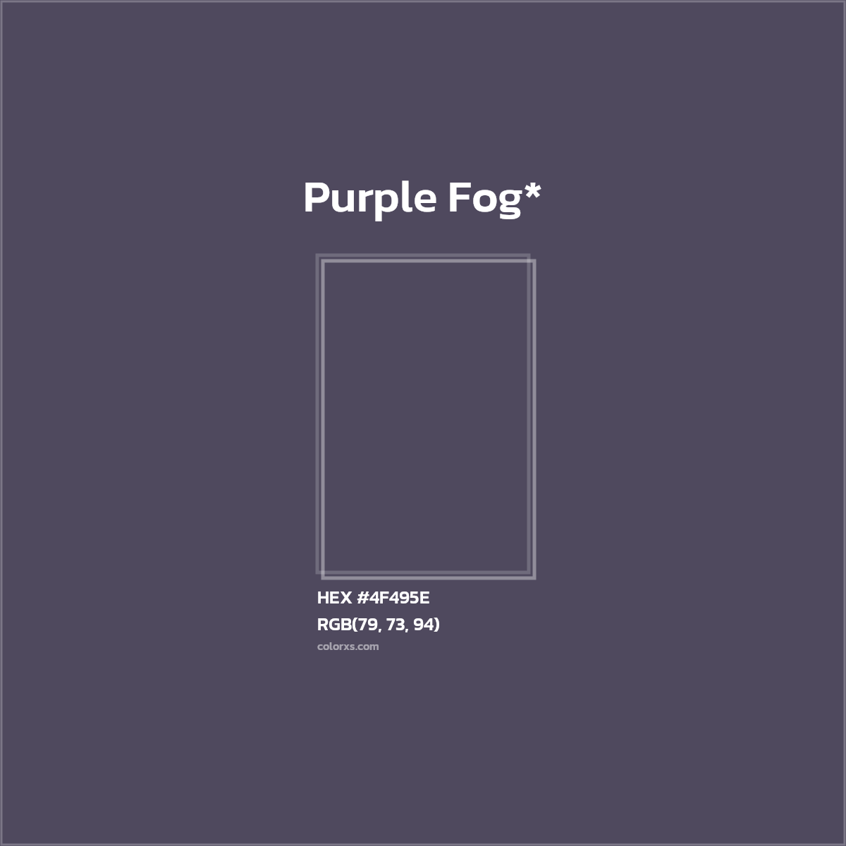 HEX #4F495E Color Name, Color Code, Palettes, Similar Paints, Images