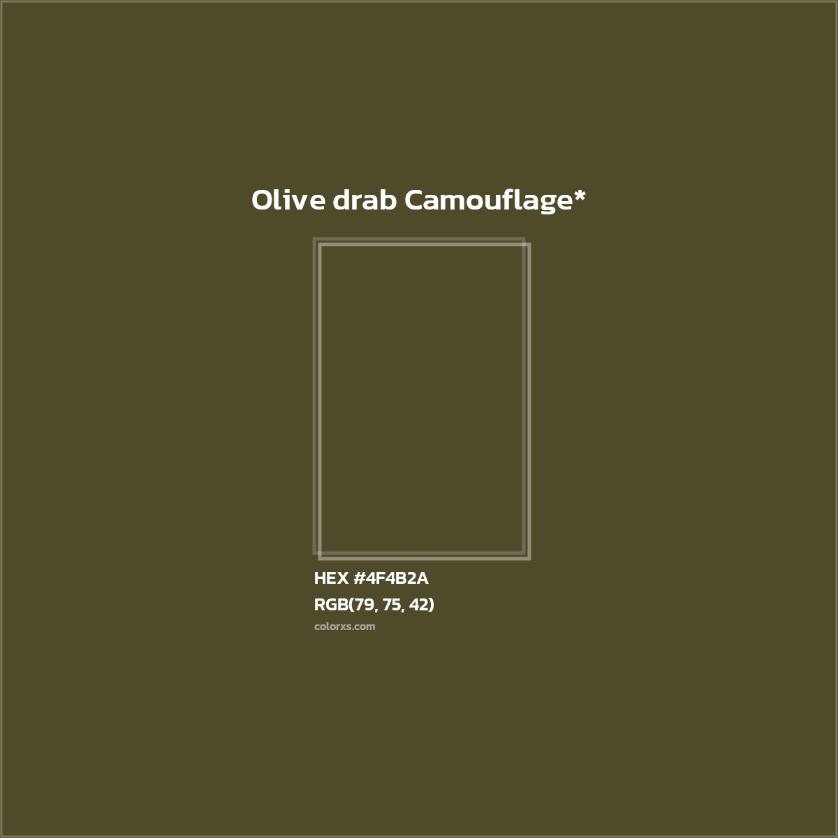 HEX #4F4B2A Color Name, Color Code, Palettes, Similar Paints, Images