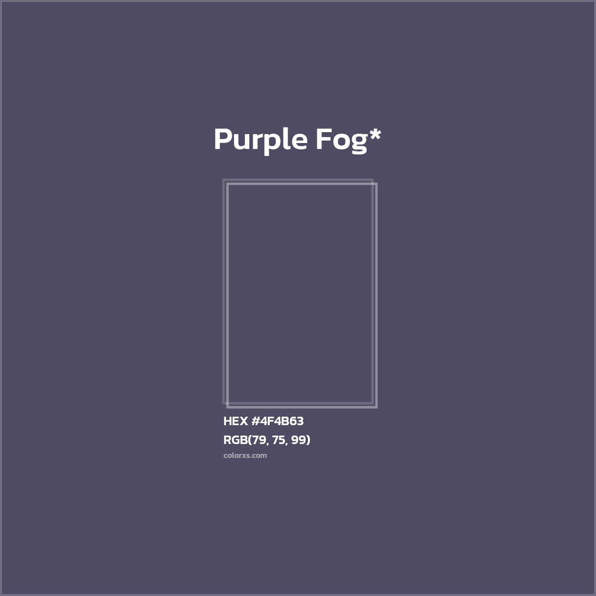 HEX #4F4B63 Color Name, Color Code, Palettes, Similar Paints, Images