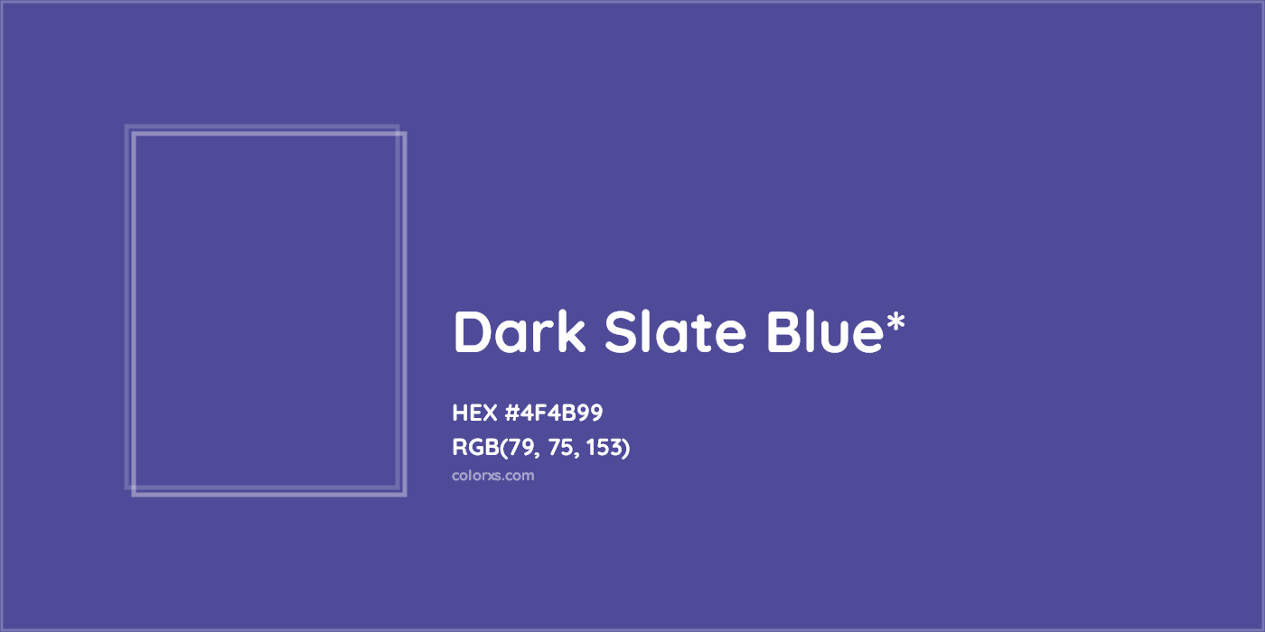 HEX #4F4B99 Color Name, Color Code, Palettes, Similar Paints, Images