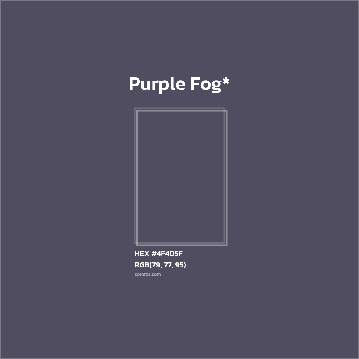 HEX #4F4D5F Color Name, Color Code, Palettes, Similar Paints, Images