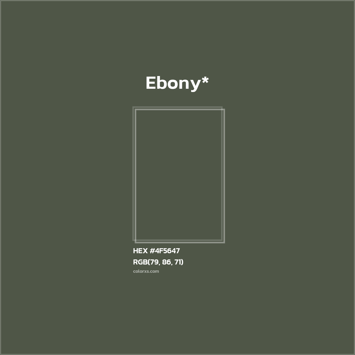 HEX #4F5647 Color Name, Color Code, Palettes, Similar Paints, Images