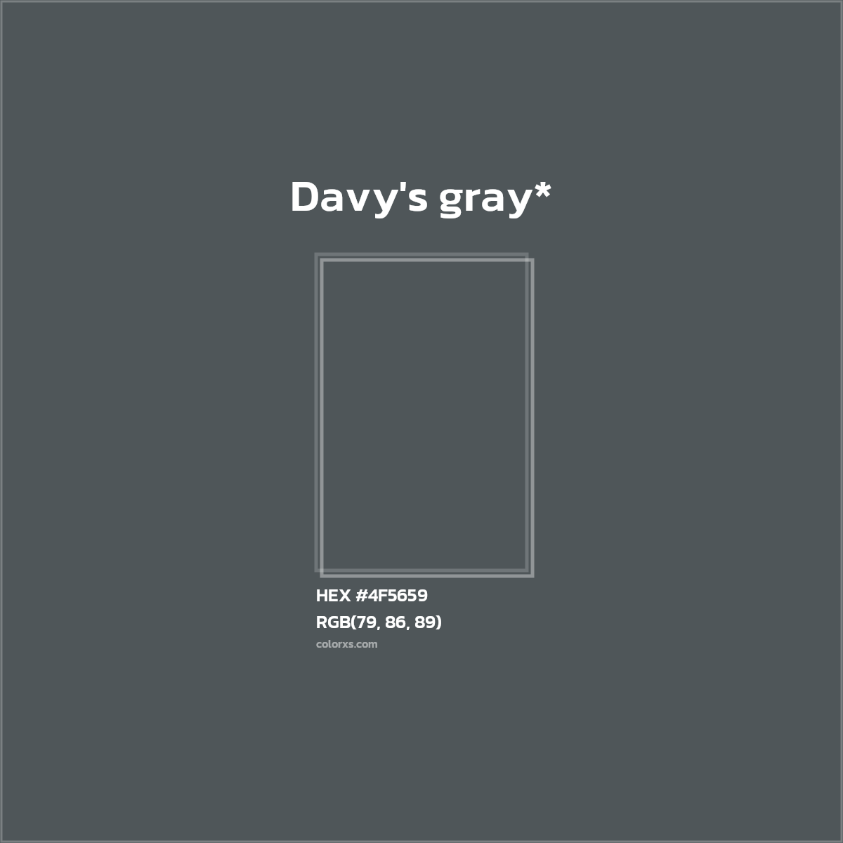 HEX #4F5659 Color Name, Color Code, Palettes, Similar Paints, Images