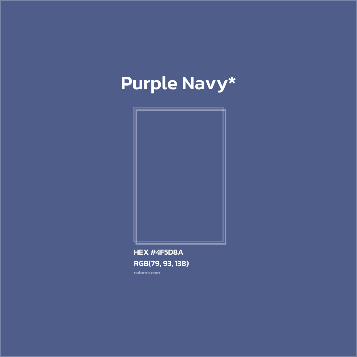 HEX #4F5D8A Color Name, Color Code, Palettes, Similar Paints, Images