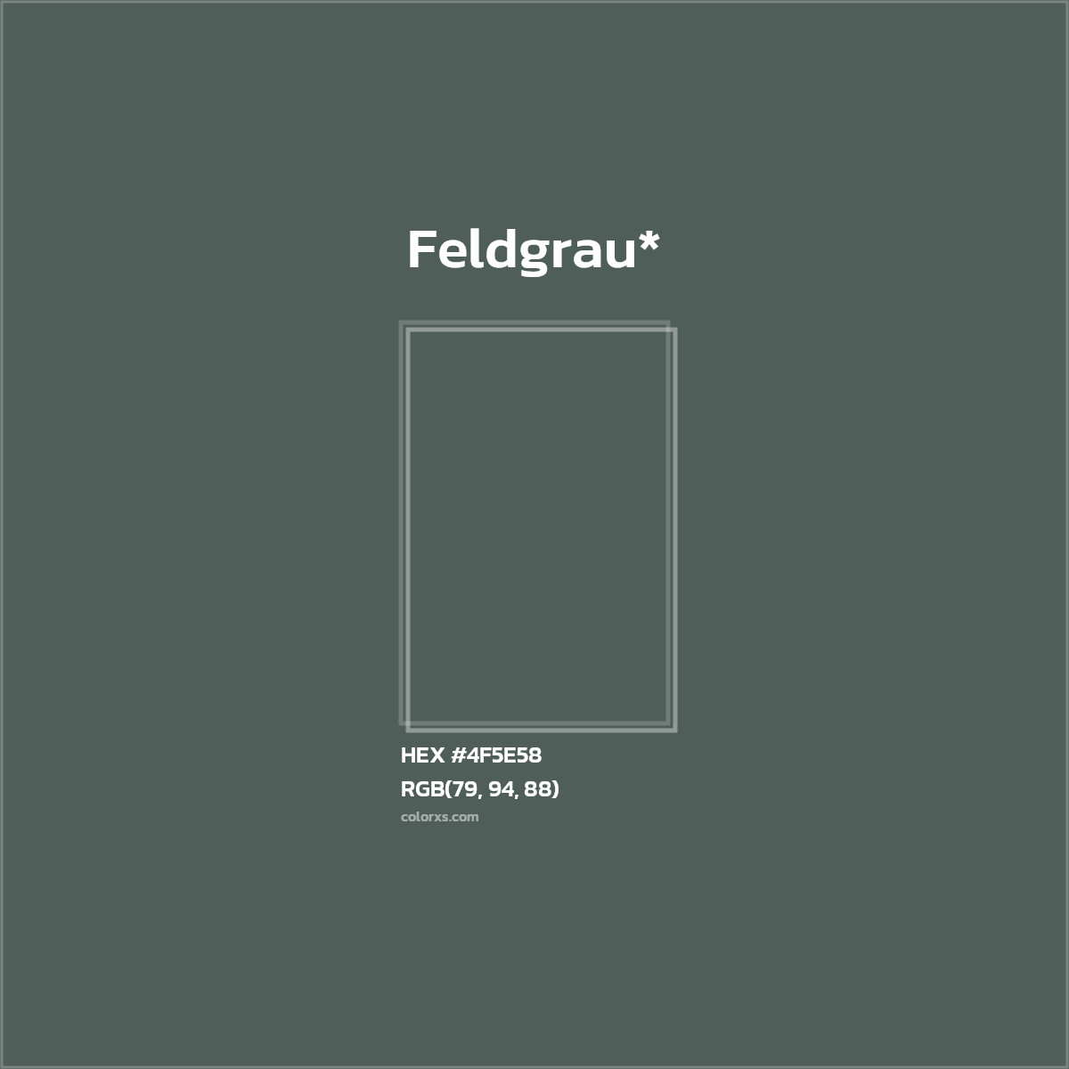 HEX #4F5E58 Color Name, Color Code, Palettes, Similar Paints, Images
