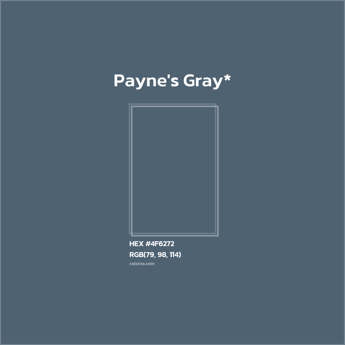 HEX #4F6272 Color Name, Color Code, Palettes, Similar Paints, Images