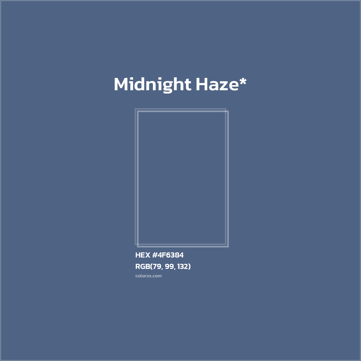 HEX #4F6384 Color Name, Color Code, Palettes, Similar Paints, Images