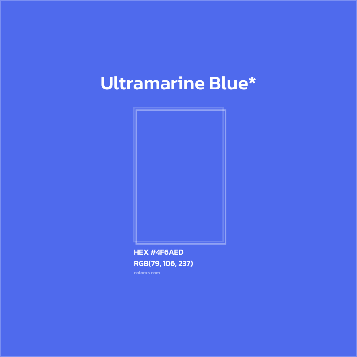 HEX #4F6AED Color Name, Color Code, Palettes, Similar Paints, Images
