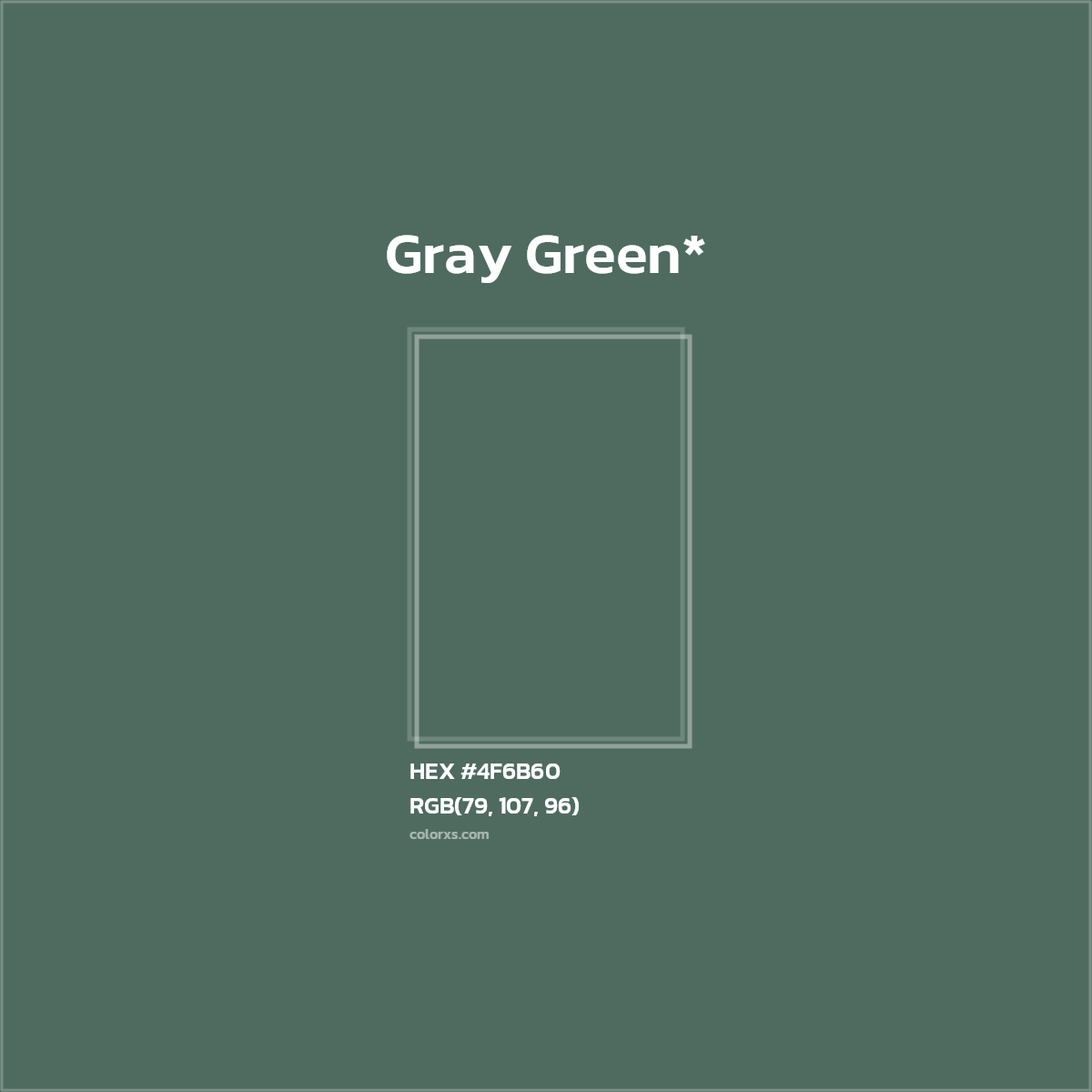 HEX #4F6B60 Color Name, Color Code, Palettes, Similar Paints, Images