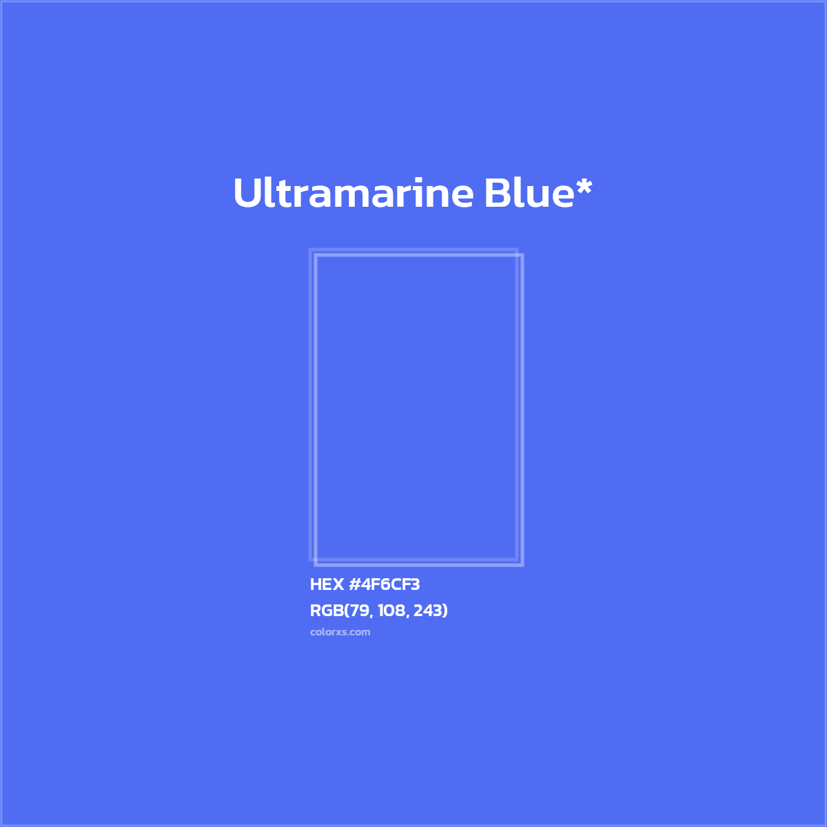 HEX #4F6CF3 Color Name, Color Code, Palettes, Similar Paints, Images