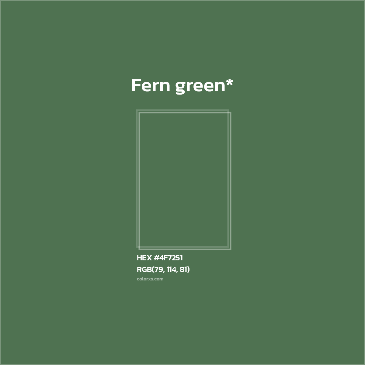 HEX #4F7251 Color Name, Color Code, Palettes, Similar Paints, Images