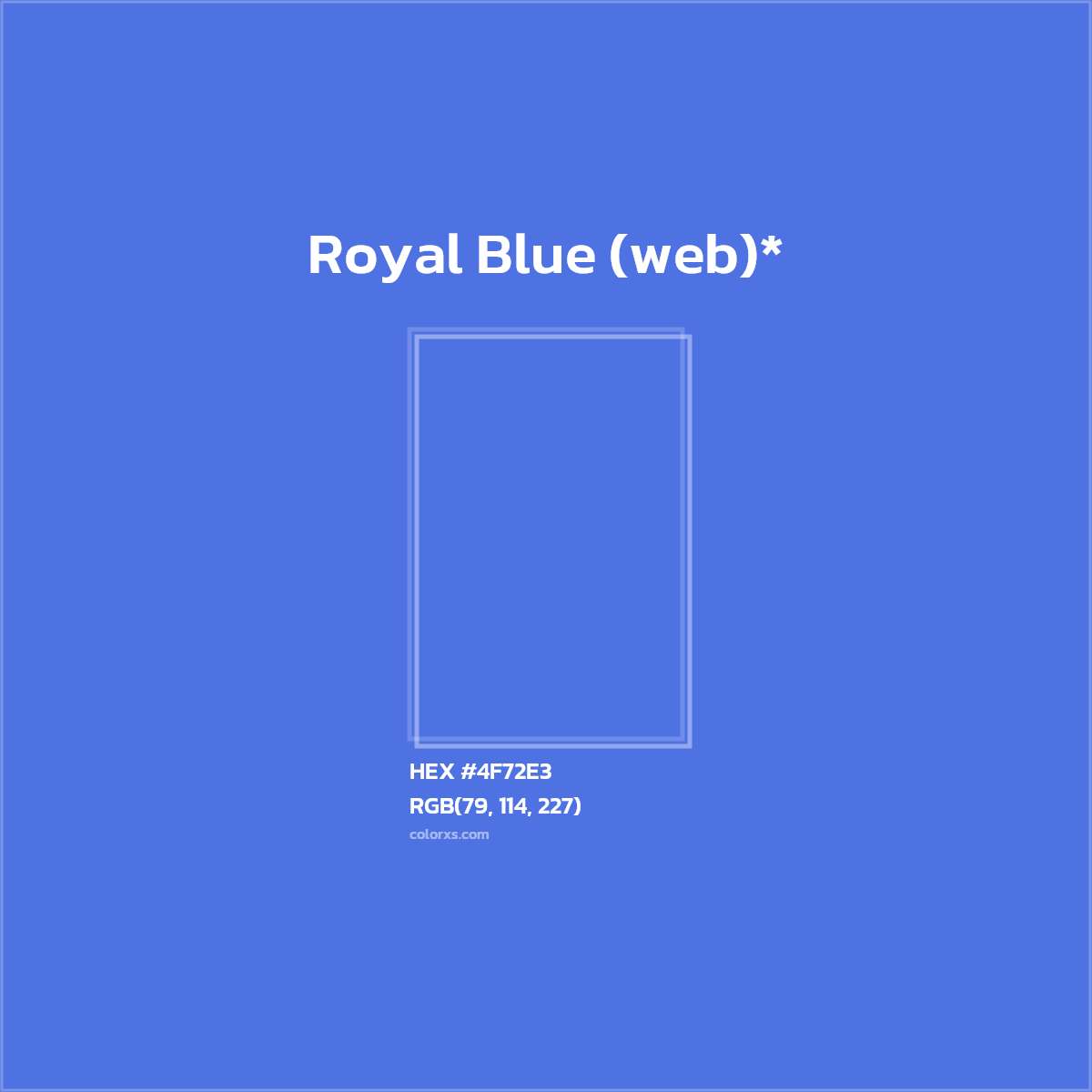 HEX #4F72E3 Color Name, Color Code, Palettes, Similar Paints, Images