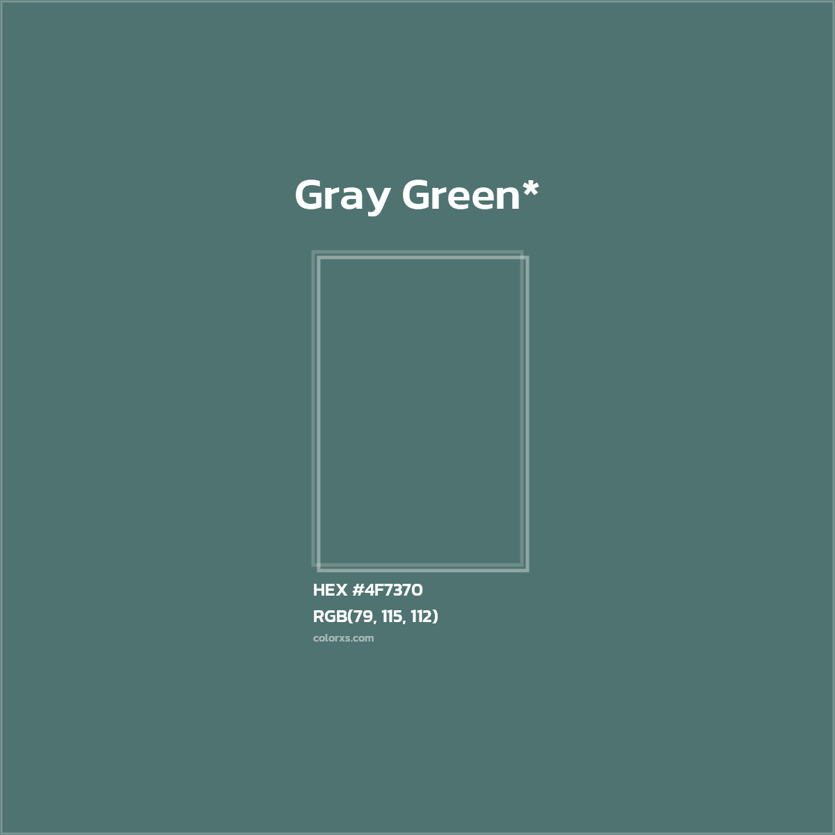 HEX #4F7370 Color Name, Color Code, Palettes, Similar Paints, Images