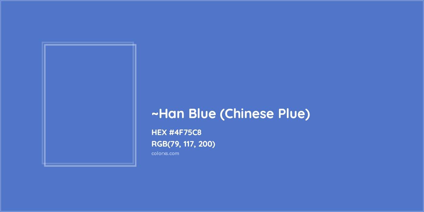 HEX #4F75C8 Color Name, Color Code, Palettes, Similar Paints, Images