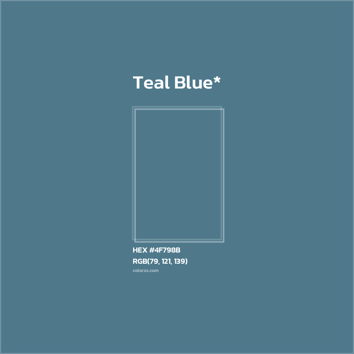 HEX #4F798B Color Name, Color Code, Palettes, Similar Paints, Images