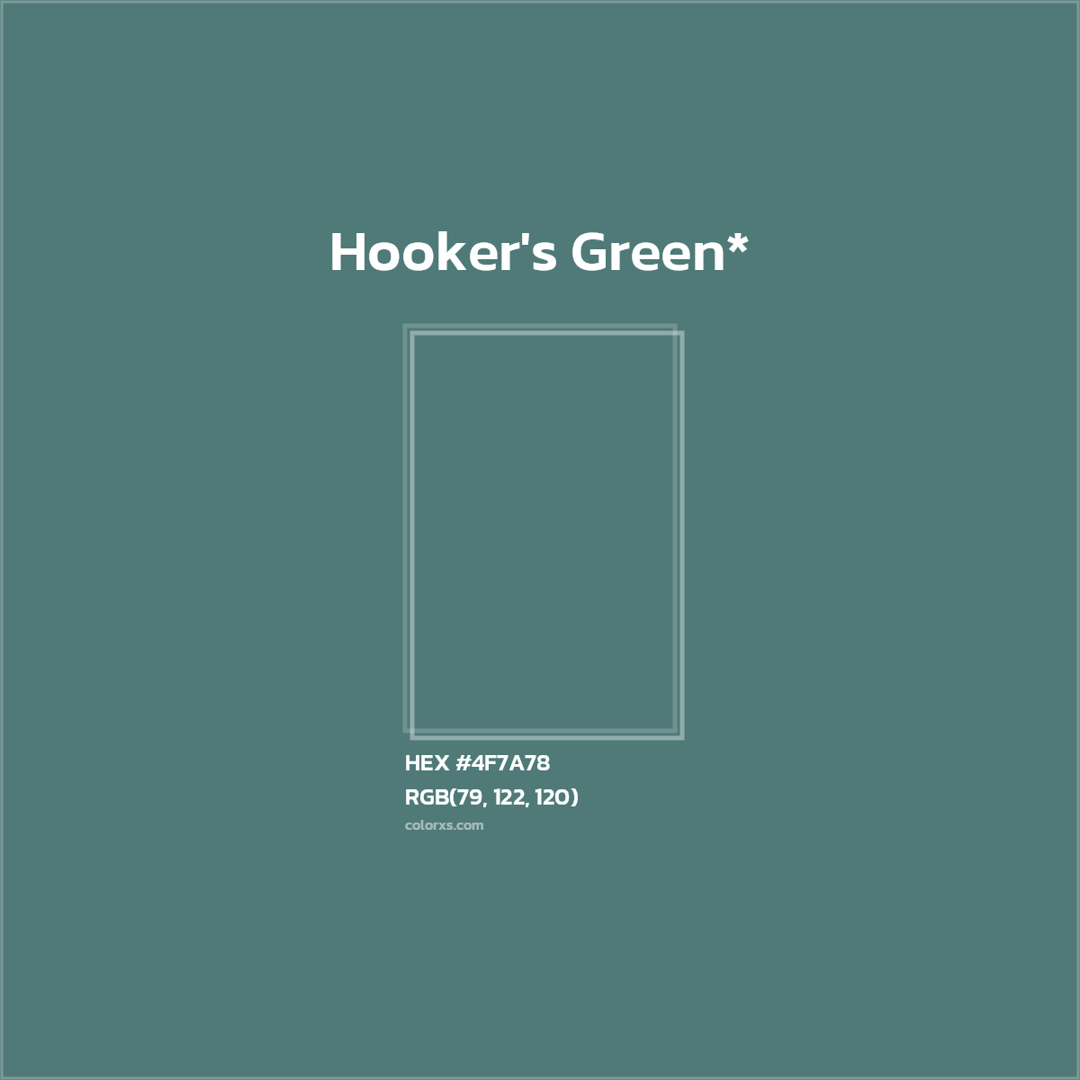 HEX #4F7A78 Color Name, Color Code, Palettes, Similar Paints, Images