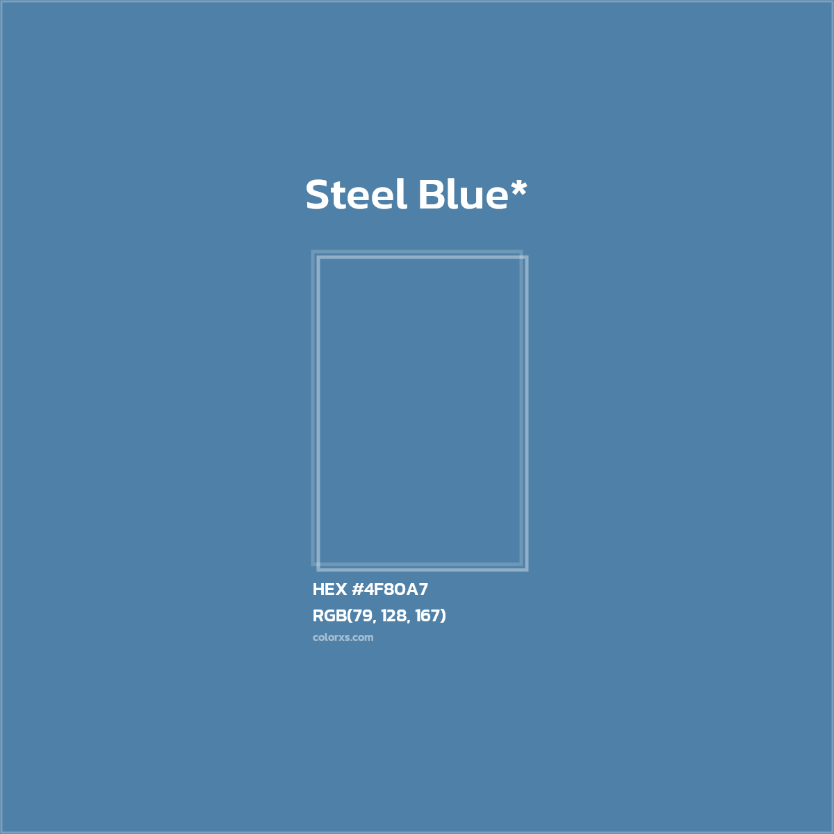 HEX #4F80A7 Color Name, Color Code, Palettes, Similar Paints, Images