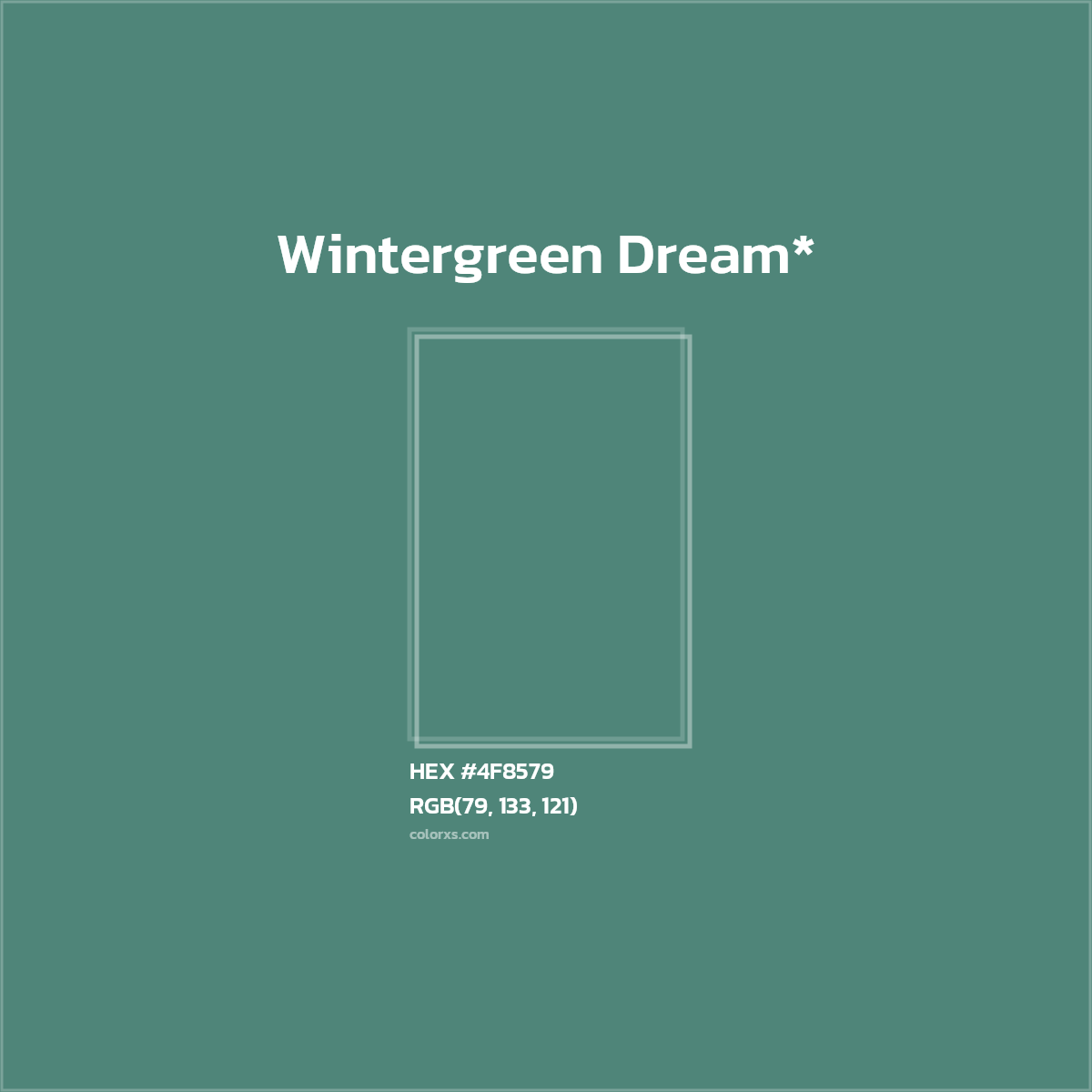 HEX #4F8579 Color Name, Color Code, Palettes, Similar Paints, Images