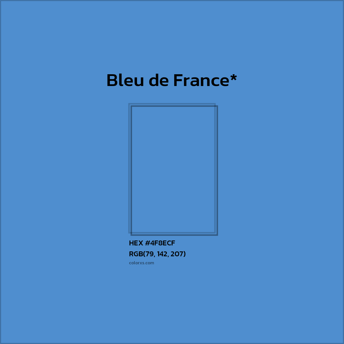 HEX #4F8ECF Color Name, Color Code, Palettes, Similar Paints, Images