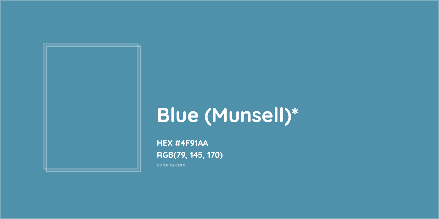 HEX #4F91AA Color Name, Color Code, Palettes, Similar Paints, Images