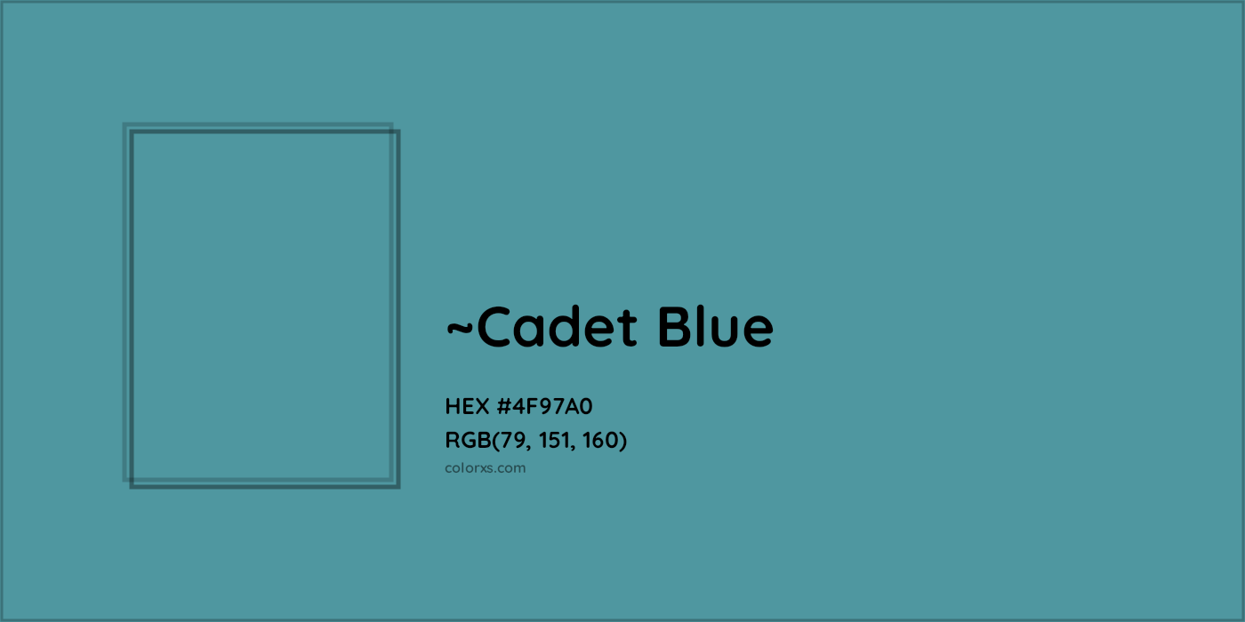 HEX #4F97A0 Color Name, Color Code, Palettes, Similar Paints, Images
