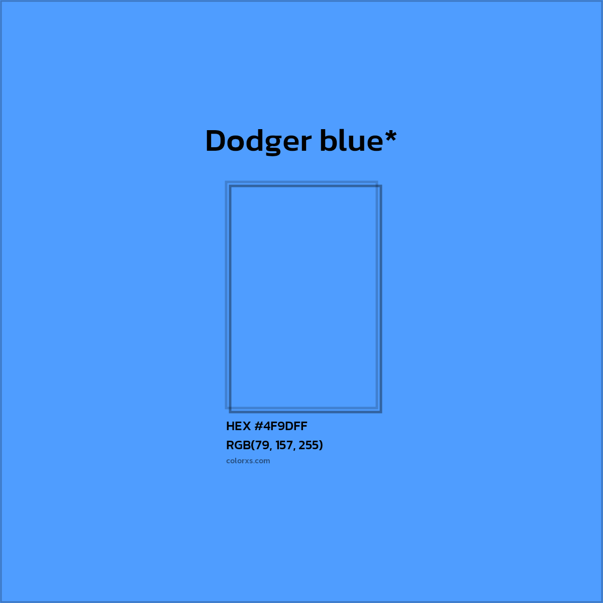 HEX #4F9DFF Color Name, Color Code, Palettes, Similar Paints, Images