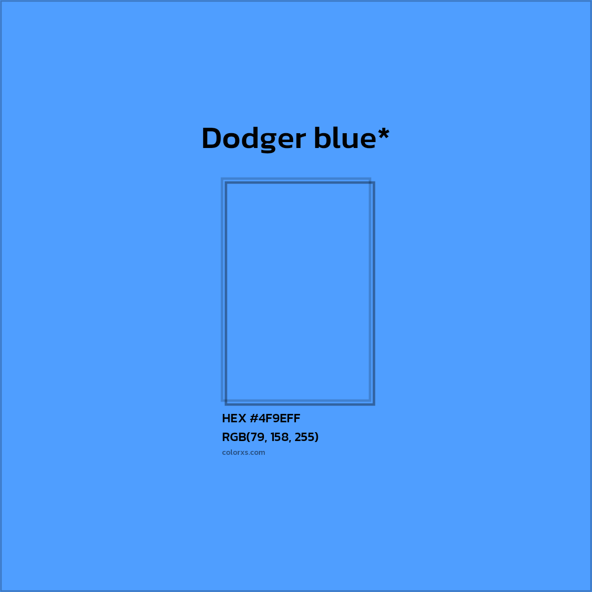 HEX #4F9EFF Color Name, Color Code, Palettes, Similar Paints, Images