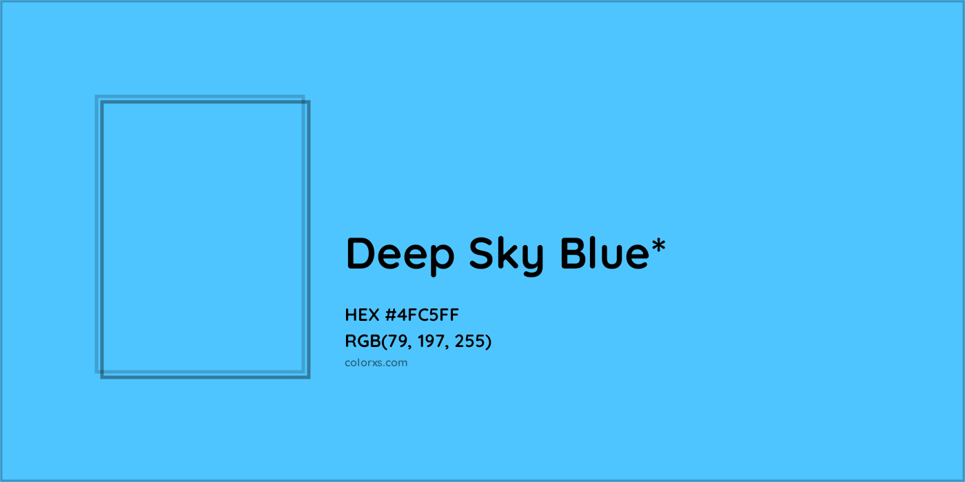 HEX #4FC5FF Color Name, Color Code, Palettes, Similar Paints, Images