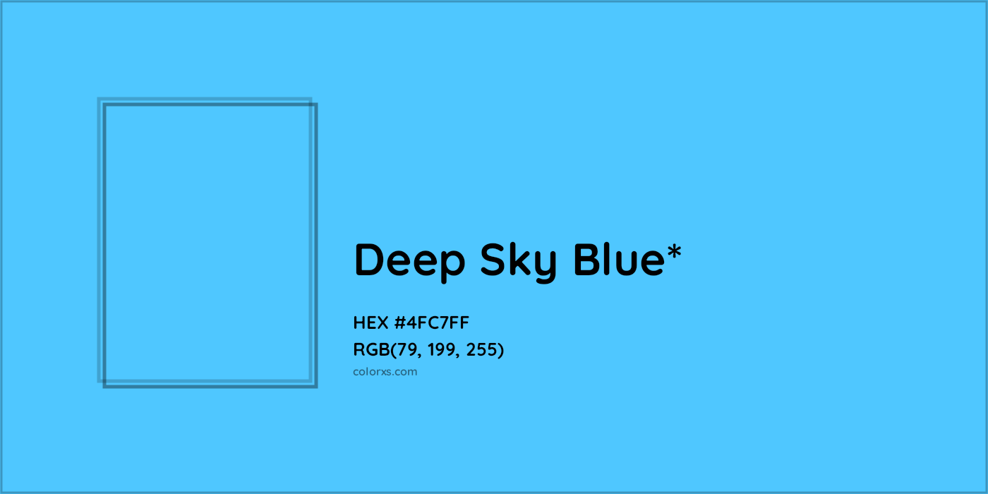HEX #4FC7FF Color Name, Color Code, Palettes, Similar Paints, Images