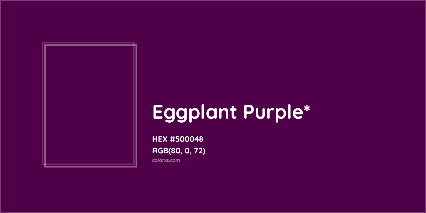 HEX #500048 Color Name, Color Code, Palettes, Similar Paints, Images
